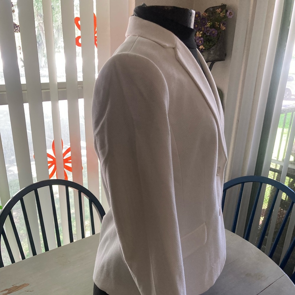 NWT Talbots Cream Blazer Classic Notched Lapel - Picture 5 of 11